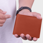 Men Textured Leather Two Fold Wallet